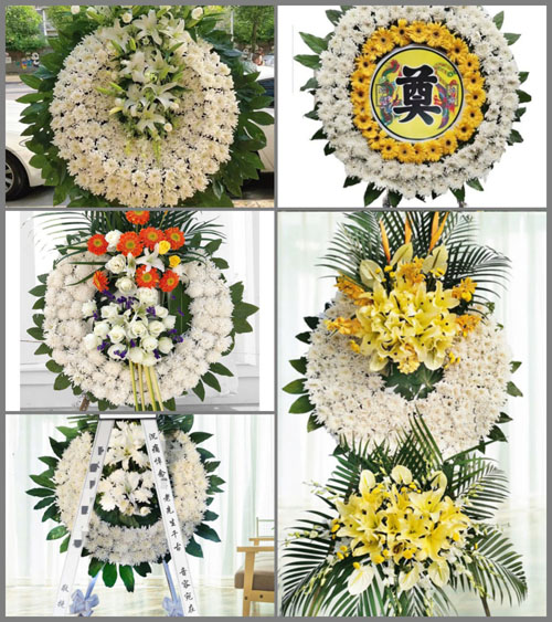 上海嘉定区嘉定工业区竹桥村花圈速递